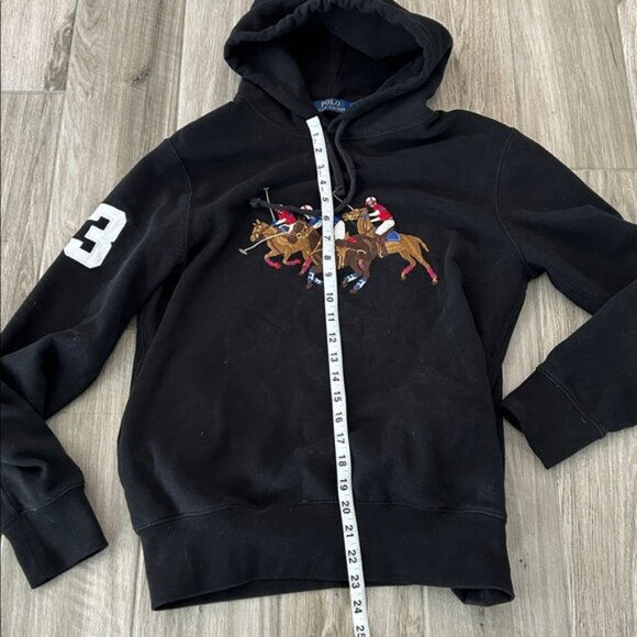 Ralph Lauren Black Polo Hoodie - Picture 5 of 6